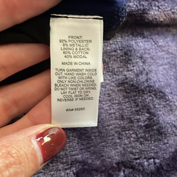 Women’s Express Navy/Black Sequins Tank Top - NWT - Size S - Picture 4 of 6